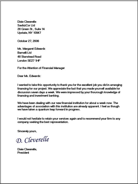 Business Letter Template